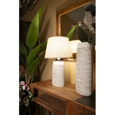 LAMPA STOŁOWA Z ŻYWICY NAIROBI 35X60,5 cm